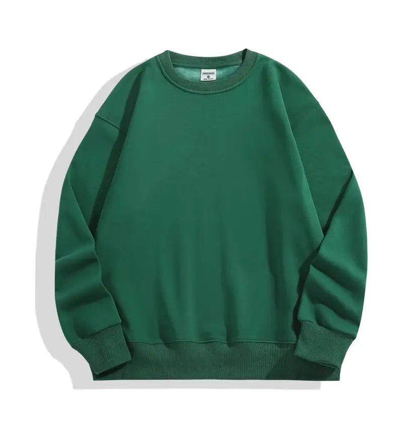 500GSM Heavy Weight Fashion Men'S Hoodies New Autumn Winter Casual Thick Cotton Men Top Solid Color Hoodies Sweatshirt Pullover