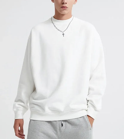 500GSM Heavy Weight Fashion Men'S Hoodies New Autumn Winter Casual Thick Cotton Men Top Solid Color Hoodies Sweatshirt Pullover