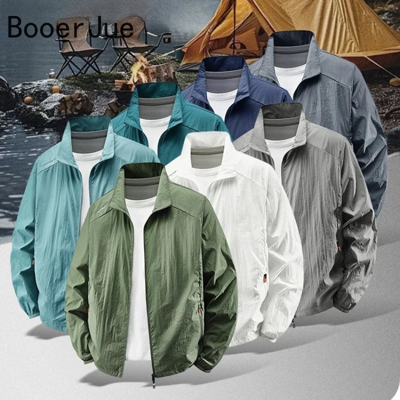 Men Sunscreen Windbreaker Jacket