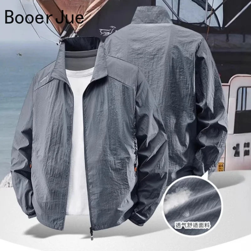 Men Sunscreen Windbreaker Jacket