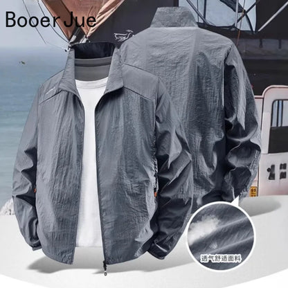 Men Sunscreen Windbreaker Jacket